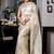 grey woven tissue mirror work all seasons sarees