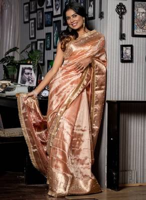 multicolor woven tissue zari work all seasons sarees 2