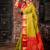 green woven faux kanjivaram silk blend zari work all seasons sarees