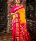 multicolor woven faux kanjivaram silk blend zari work all seasons sarees