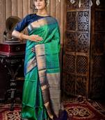 multicolor hand woven silk blend zari work all seasons sarees