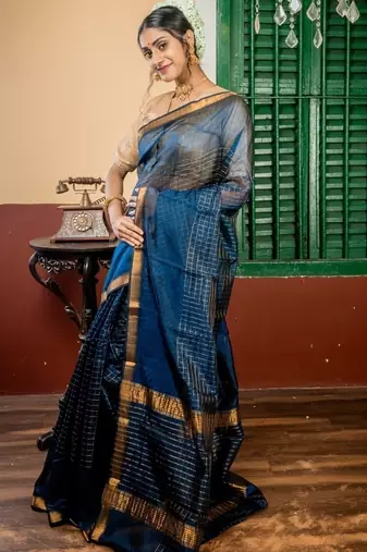multicolor hand woven cotton zari work all seasons sarees