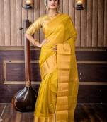 green hand woven cotton zari work all seasons sarees