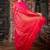red hand woven silk blend zari work all seasons sarees