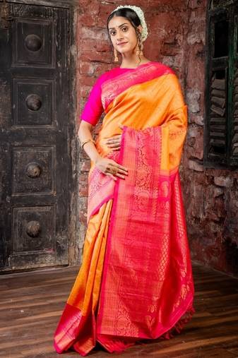 multicolor hand woven pure silk blend zari work all seasons sarees