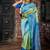 multicolor hand woven silk blend zari work all seasons sarees