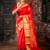 red hand woven silk blend zari work all seasons sarees