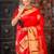red hand woven silk blend zari work all seasons sarees