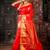 red hand woven silk blend zari work all seasons sarees