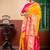 yellow hand woven silk blend zari work all seasons sarees