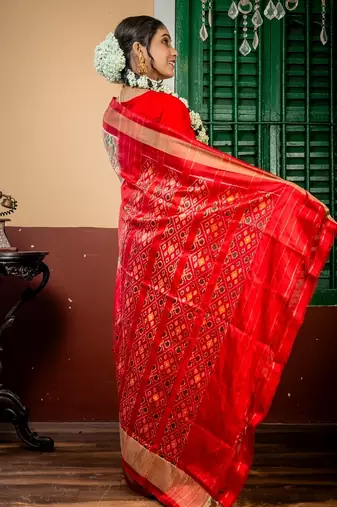 multicolor hand woven silk blend zari work all seasons sarees