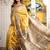 yellow woven tussar silk blend bengal handloom all seasons sarees