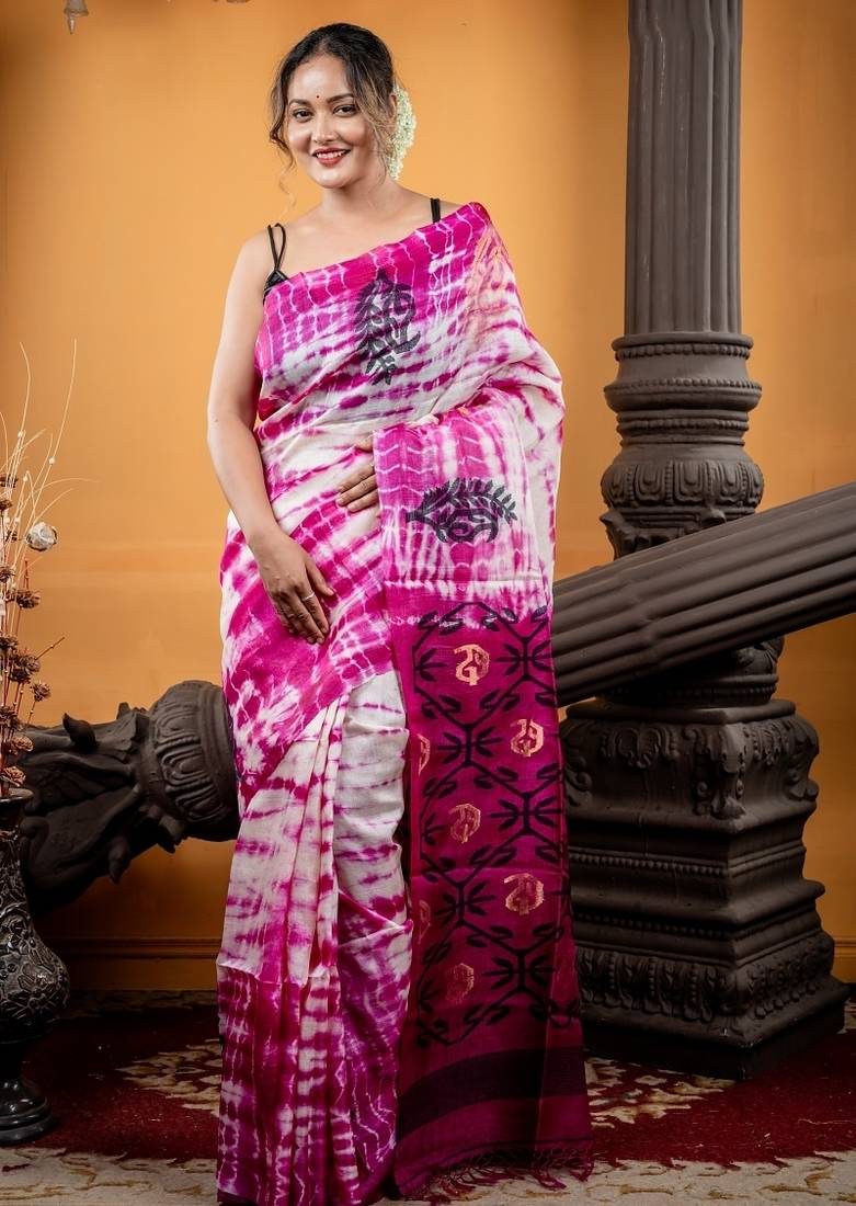 multicolor hand woven tussar bengal handloom all seasons sarees