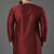 Maroon embroidered dupion silk kurta