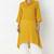 Yellow plain rayon kurta palazzo