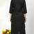 Black embroidered rayon kurta Pant