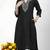 Black embroidered rayon kurta Pant
