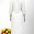 White plain rayon kurta Pant