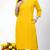 Yellow plain rayon kurta Pant