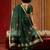green munga cotton handloom saree with organza woven pallu     party & uniform wear