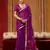 wine munga cotton handloom saree with organza woven pallu     party & uniform wear