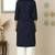 Navy embroidered rayon kurta palazzo