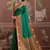 green tussar silk blend handloom weaving saree     ready to dispatch