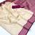 off white handloom weaving paper silk blend saree with paper silk blend blouse     casual & festive wear