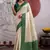 off white handloom weaving paper silk blend saree with paper silk blend blouse     casual & festive wear