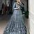 teal Tasar Silk Printed Lehenga Choli with jacket
