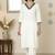 White embroidered rayon kurta palazzo