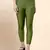 ArmyGreen Microfiber elastane stretch soft cropped leggings with ultrasoft waistband