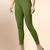 ArmyGreen Microfiber elastane stretch soft cropped leggings with ultrasoft waistband