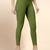 ArmyGreen Microfiber elastane stretch soft cropped leggings with ultrasoft waistband
