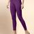 BerryPurple Microfiber elastane stretch soft cropped leggings with ultrasoft waistband