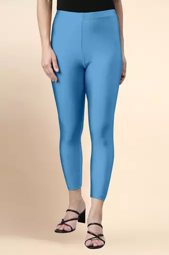 BlueIce Microfiber elastane stretch soft cropped leggings with ultrasoft waistband
