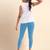 BlueIce Microfiber elastane stretch soft cropped leggings with ultrasoft waistband