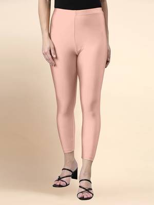 Blush Microfiber elastane stretch soft cropped leggings with ultrasoft waistband 1