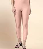 Blush Microfiber elastane stretch soft cropped leggings with ultrasoft waistband