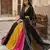 Black Vichitra Silk Lehenga Set