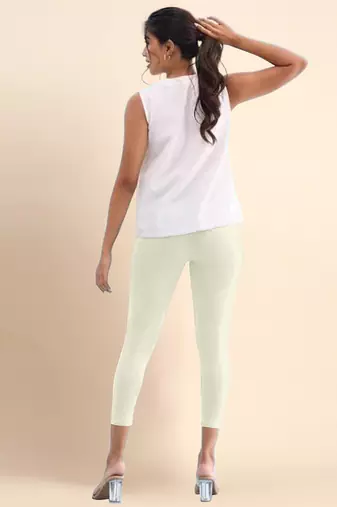 Butter Microfiber elastane stretch soft cropped leggings with ultrasoft waistband