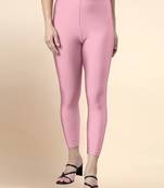 CottonCandy Microfiber elastane stretch soft cropped leggings with ultrasoft waistband