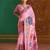 light pink modal cotton pashmina weaving saree – ready to dispatch
