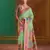parrot green  modal cotton pashmina weaving saree     ready to dispatch
