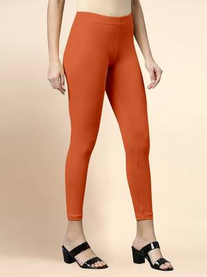 DusstyOrange Microfiber elastane stretch soft cropped leggings with ultrasoft waistband 3