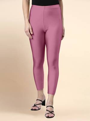 Flamingo Microfiber elastane stretch soft cropped leggings with ultrasoft waistband 1