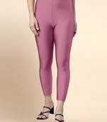 Flamingo Microfiber elastane stretch soft cropped leggings with ultrasoft waistband