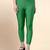 Green Microfiber elastane stretch soft cropped leggings with ultrasoft waistband