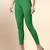 Green Microfiber elastane stretch soft cropped leggings with ultrasoft waistband