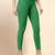Green Microfiber elastane stretch soft cropped leggings with ultrasoft waistband